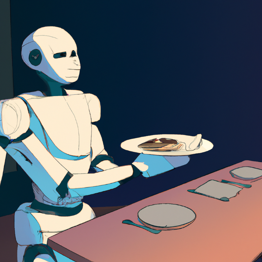 Robot serving food